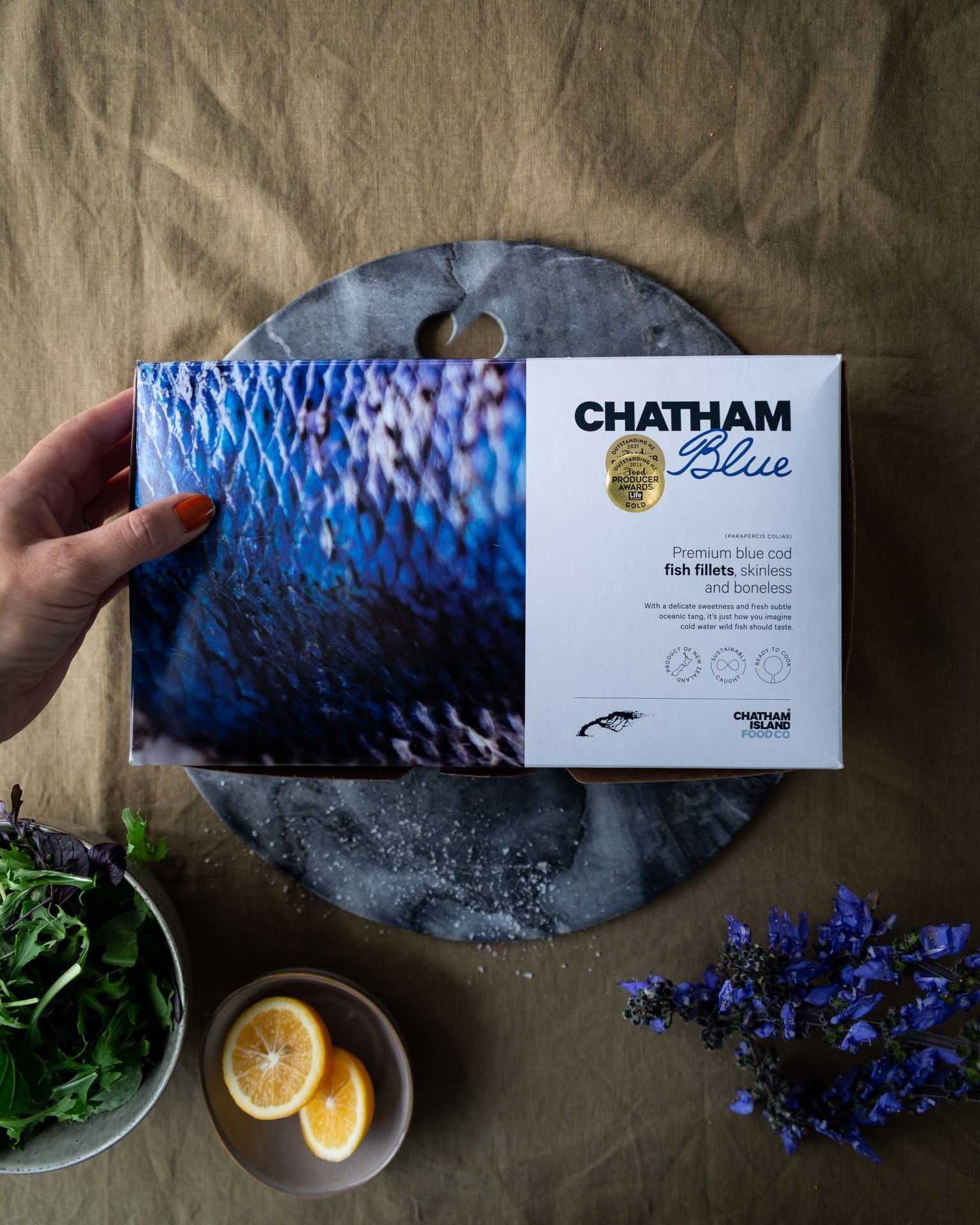 Chatham Blue & Crayfish Tails